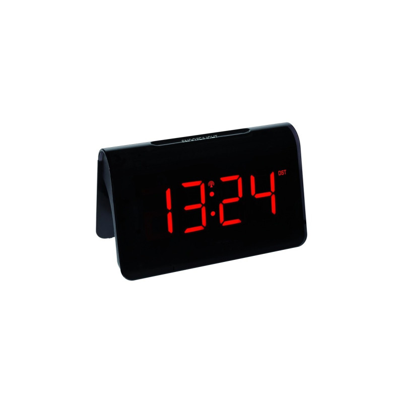 TFA Digitaler Funk-Wecker ICON mit roter LED(schwarz)