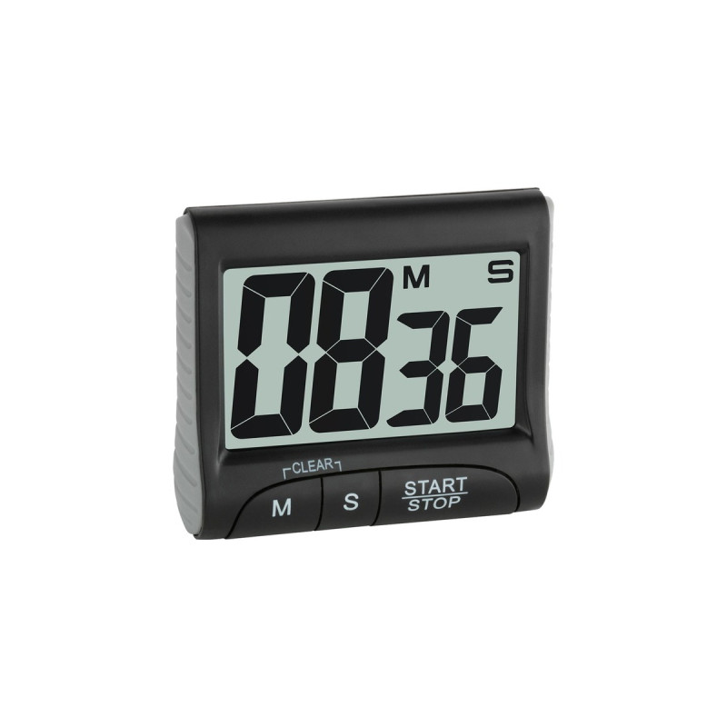 TFA Digitaler Timer und Stoppuhr, Timer/Küchenuhr(schwarz)