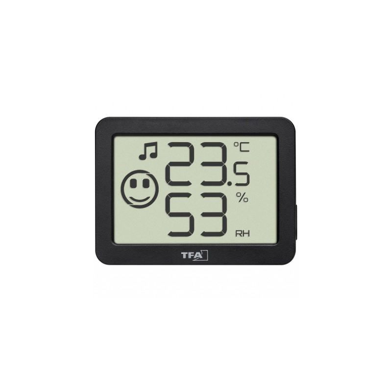 TFA Digitales Thermo-Hygrometer 30.5055, Thermometer(schwarz, 4 Einsatzgebiete: Raumklima, Musikinstrumente, Terrarium, Humidor)