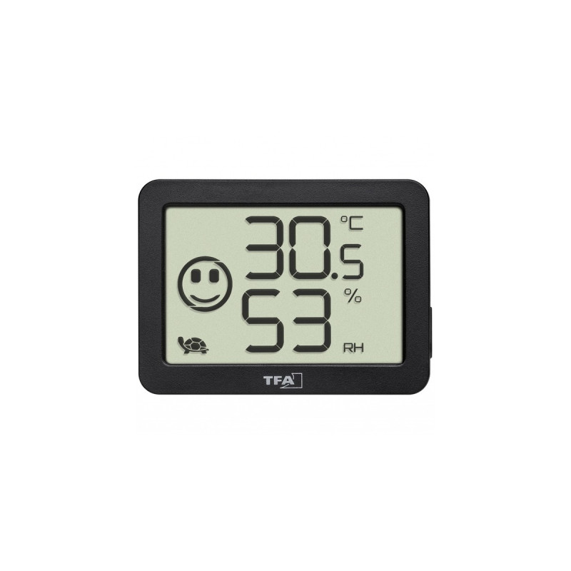 TFA Digitales Thermo-Hygrometer 30.5055, Thermometer(schwarz, 4 Einsatzgebiete: Raumklima, Musikinstrumente, Terrarium, Humidor)