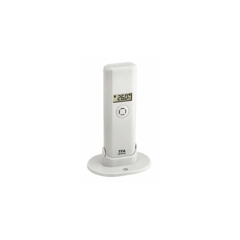 TFA Thermo-Hygro-Sender WEATHERHUB, Temperatursensor(weiß, für TFA WEATHERHUB SmartHome System)