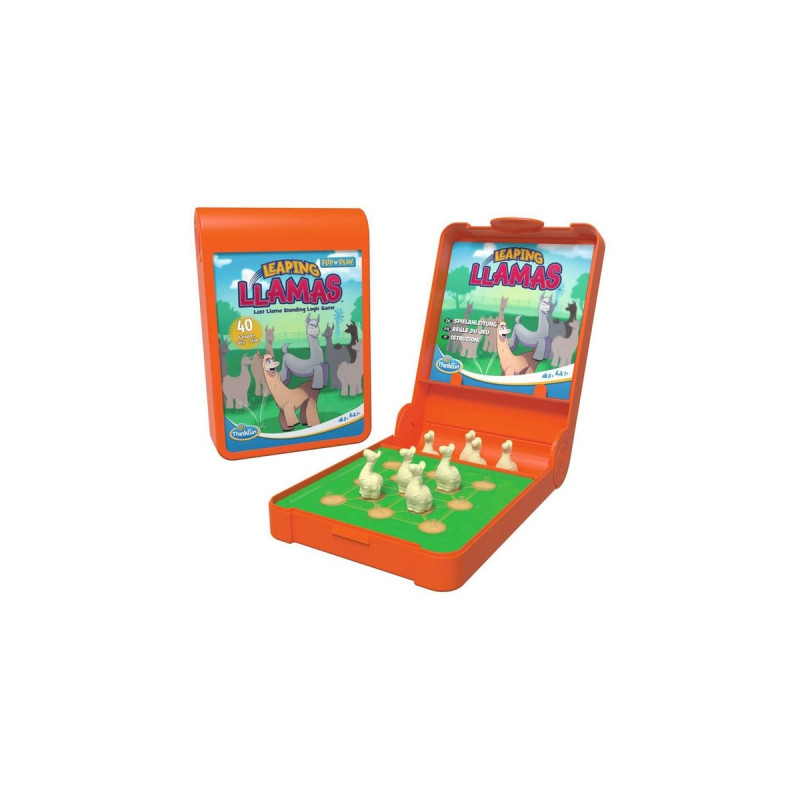 THINK FUN Flip n’ Play - Leaping Llamas, Brettspiel
