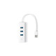 TP-Link 3-Port-USB3.0-Hub & Gigabit-Ethernet-Adapter, USB-Hub(weiß)