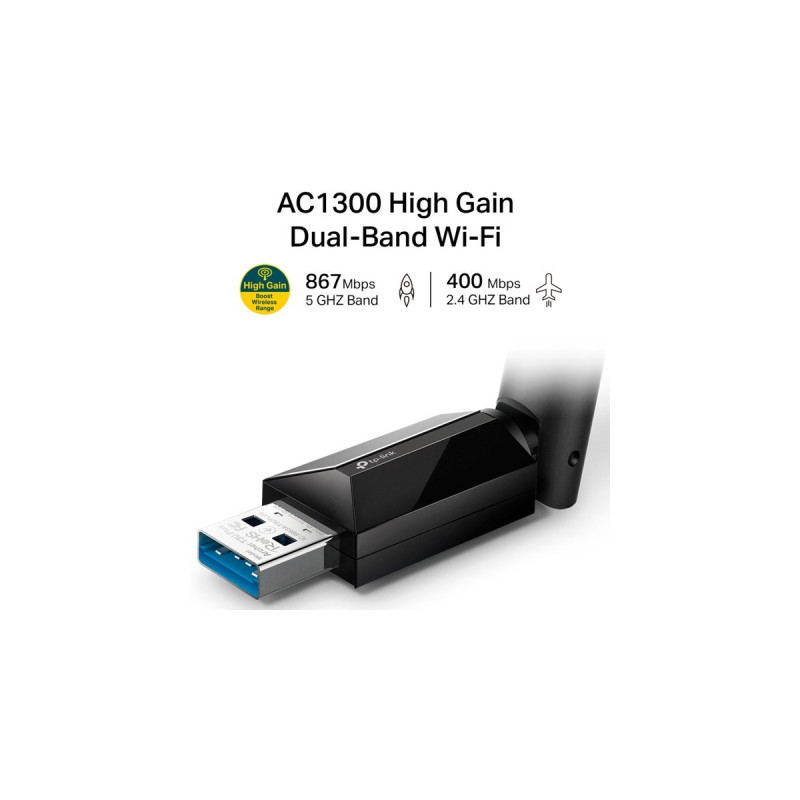 TP-Link Archer T3U Plus, WLAN-Adapter(schwarz)