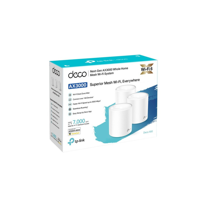 TP-Link DECO X60 3er Pack, Mesh Router(weiß, 3 Stück)