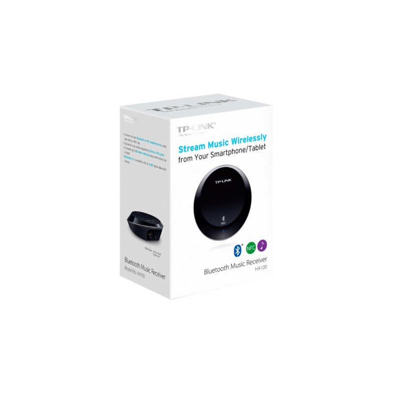 TP-Link HA100 BT Musikempfänger, Bluetooth-Adapter(schwarz)