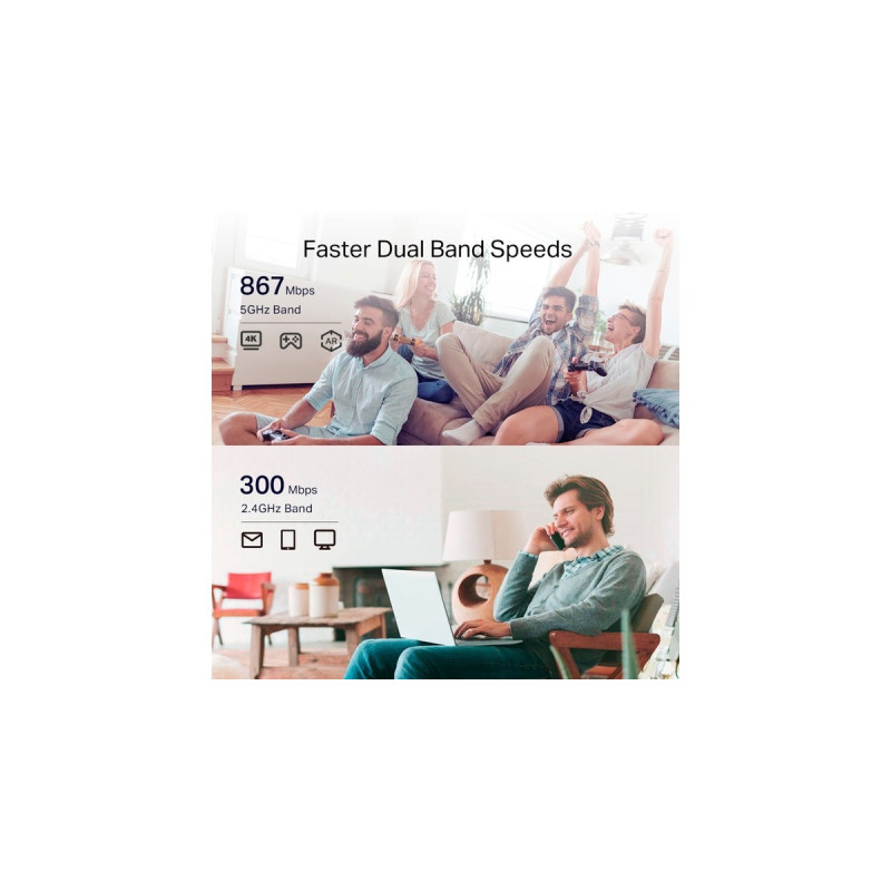 TP-Link RE335 AC1200 Mesh Wi-Fi Extender, Repeater