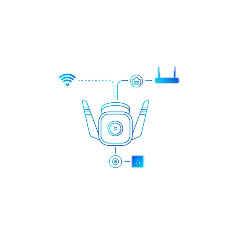 TP-Link TC65, Überwachungskamera(weiß/schwarz)