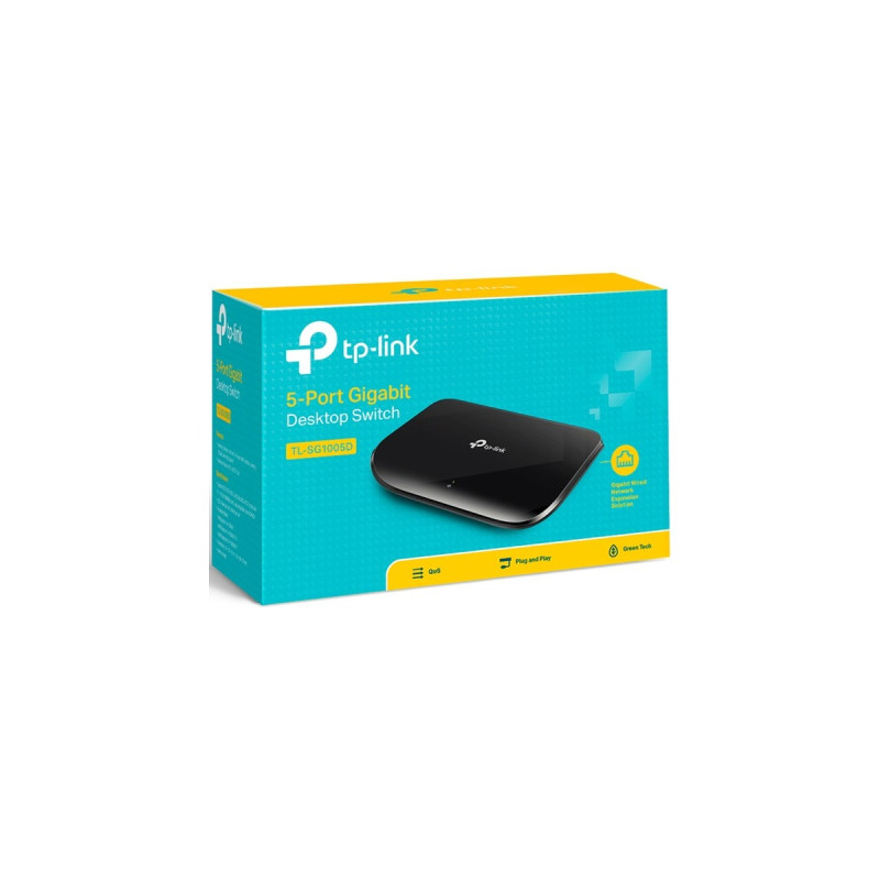 TP-Link TL-SG1005D V8.0, Switch(schwarz)