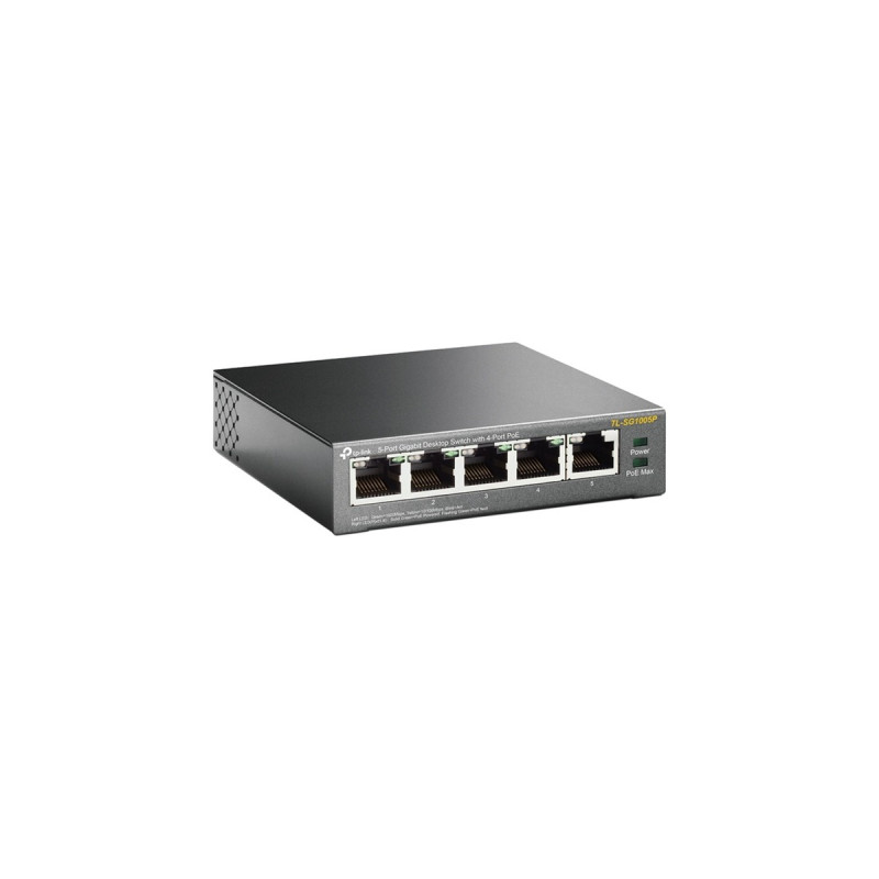 TP-Link TL-SG1005P, Switch(schwarz)