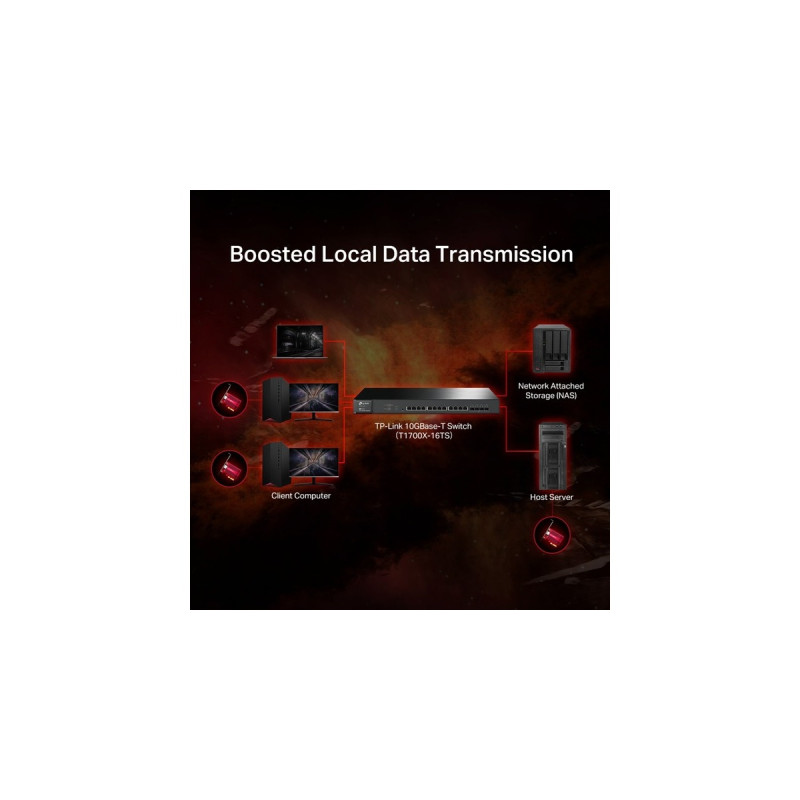 TP-Link TX401 10 Gigabit PCI Express, LAN-Adapter(rot)