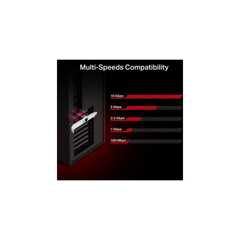 TP-Link TX401 10 Gigabit PCI Express, LAN-Adapter(rot)