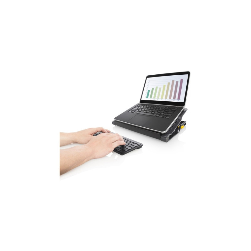 Targus Chill Mat mit 4-Port 2.0 Hub, Notebook-Kühler(schwarz/grau, für Notebooks bis 43,18 (17