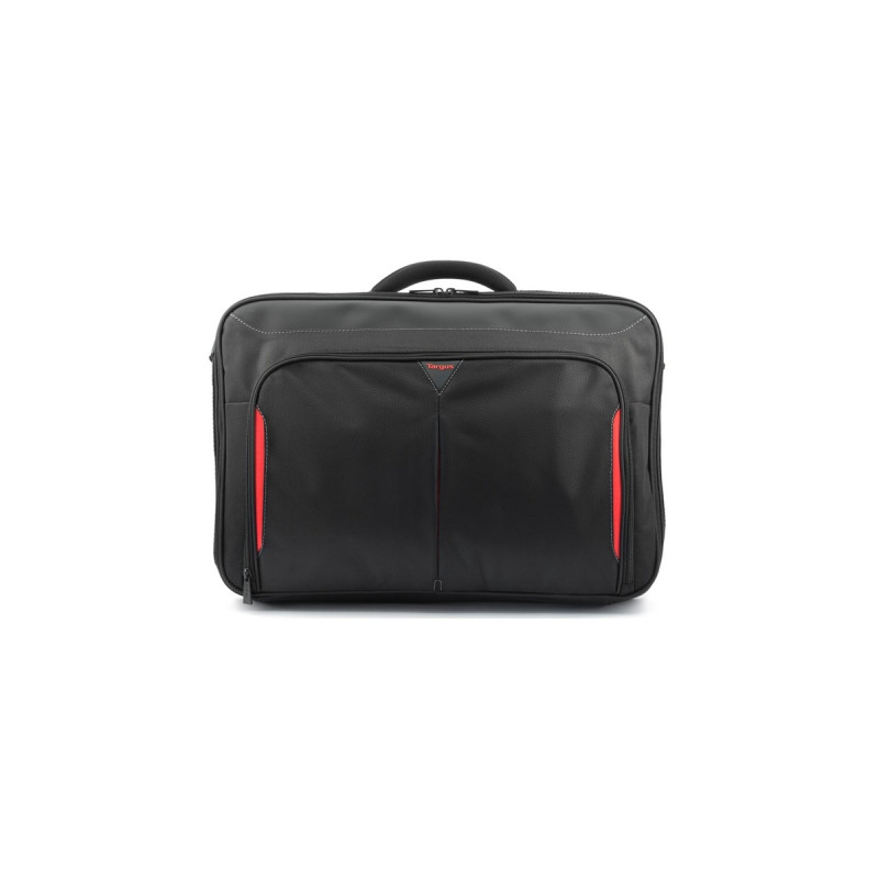 Targus Classic+ Clamshell Case, Notebooktasche(schwarz/rot, bis 45,7 cm (18