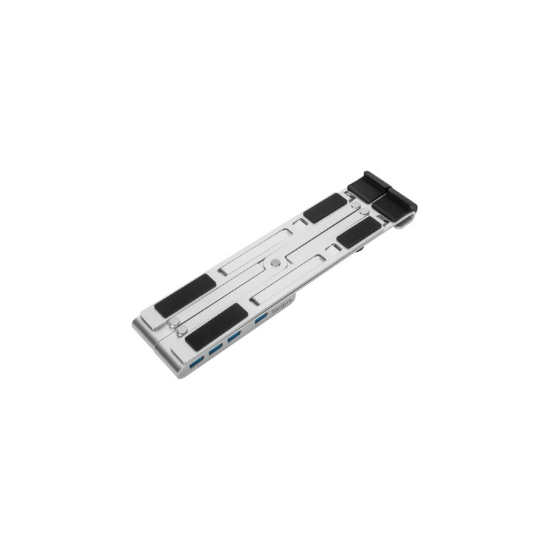 Targus Tragbarer Ständer mit integriertem USB-A-Hub(silber)