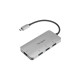 Targus USB-C-Hub an 4x USB-A, USB-Hub(silber)