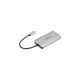 Targus USB-C Mult-Hub 2xUSB/-A und -C, USB-Hub(silber)