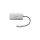 Targus USB-C Mult-Hub 2xUSB/-A und -C, USB-Hub(silber)