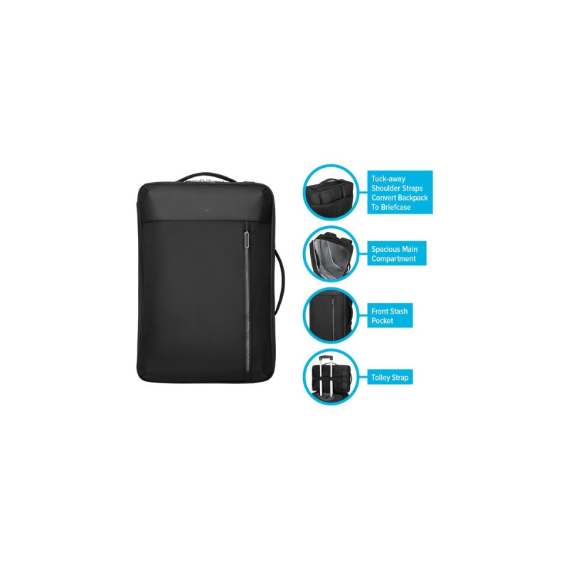 Targus Urban Convertible, Rucksack(schwarz, bis 39,6cm (15,6