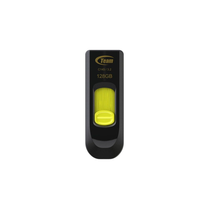 Team Group C145 128 GB, USB-Stick(schwarz/gelb, USB-A 3.2 Gen 1)