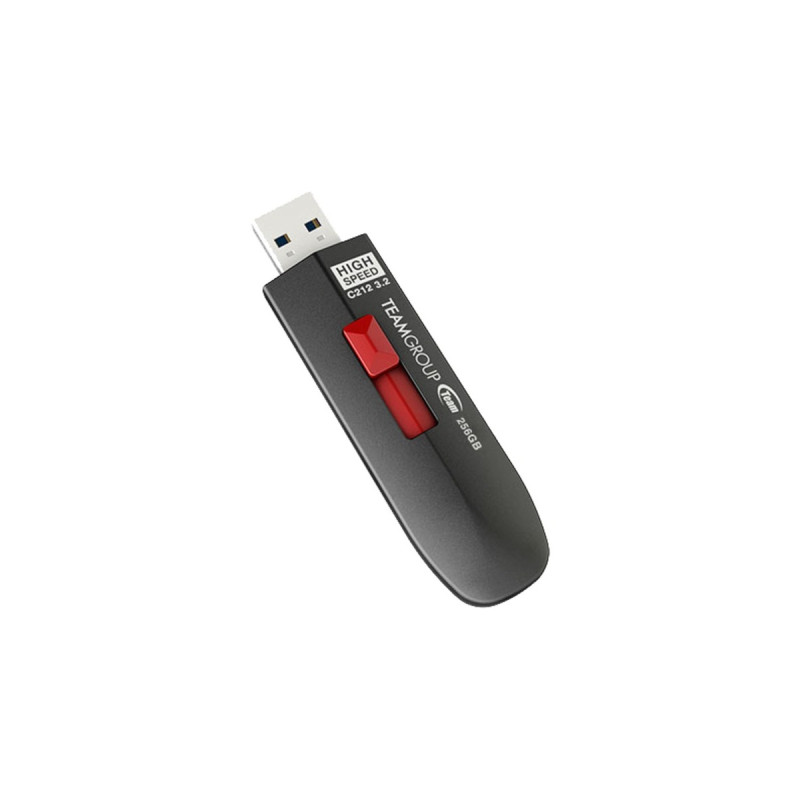 Team Group C212 1 TB, USB-Stick(schwarz/rot, USB-A 3.2 Gen 2)