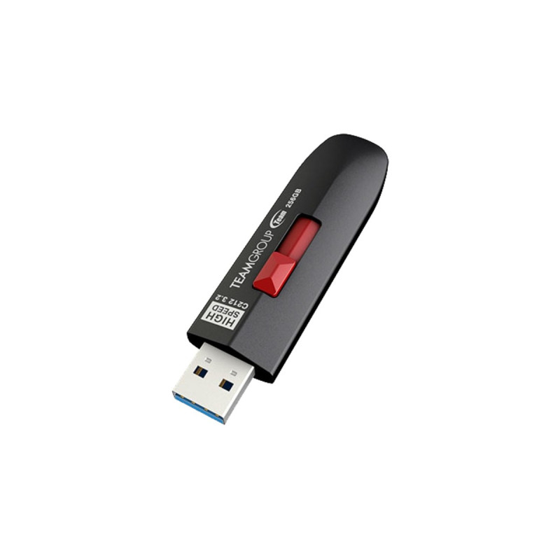 Team Group C212 1 TB, USB-Stick(schwarz/rot, USB-A 3.2 Gen 2)