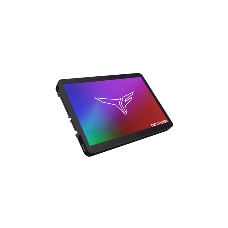 Team Group DELTA MAX LITE RGB 512 GB, SSD(schwarz, SATA 6 Gb/s, 2,5