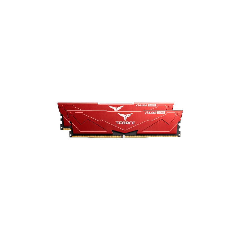 Team Group DIMM 32 GB DDR5-5200 (2x 16 GB) Dual-Kit, Arbeitsspeicher(rot, FLRD532G5200HC40CDC01, VULCAN, INTEL XMP)