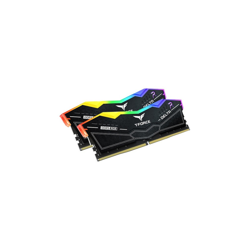 Team Group DIMM 32 GB DDR5-5600 (2x 16 GB) Dual-Kit, Arbeitsspeicher(schwarz, FF3D532G5600HC36BDC01, Delta RGB, INTEL XMP)