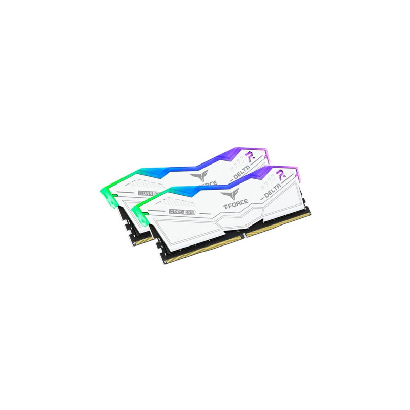 Team Group DIMM 32 GB DDR5-6000 (2x 16 GB) Dual-Kit, Arbeitsspeicher(weiß, FF4D532G6000HC38ADC01, Delta RGB, INTEL XMP)