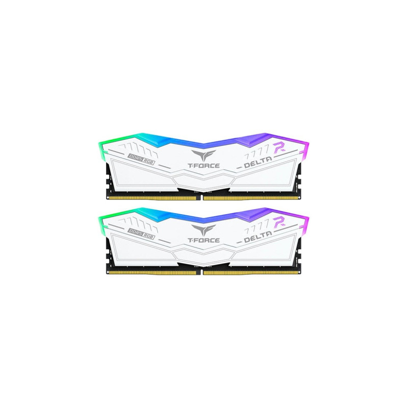 Team Group DIMM 32 GB DDR5-6600 (2x 16 GB) Dual-Kit, Arbeitsspeicher(weiß, FF4D532G6600HC34DC01, Delta RGB, INTEL XMP)