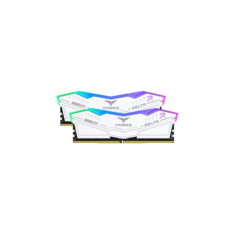 Team Group DIMM 32 GB DDR5-7200 (2x 16 GB) Dual-Kit, Arbeitsspeicher(weiß, FF4D532G7200HC34ADC01, Delta RGB, INTEL XMP)