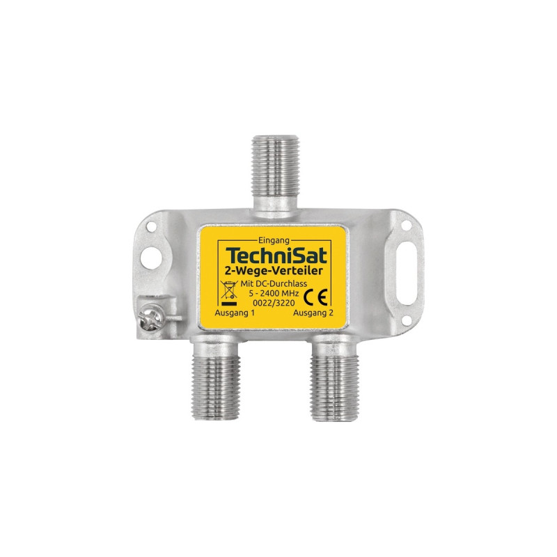 TechniSat 2-Wege Verteiler(silber)