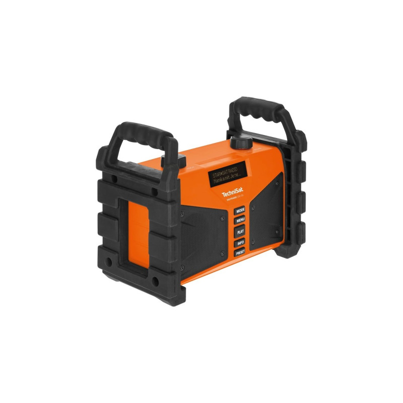 TechniSat DIGITRADIO 230 OD, Baustellenradio(orange/schwarz, Bluetooth, DAB+, UKW)