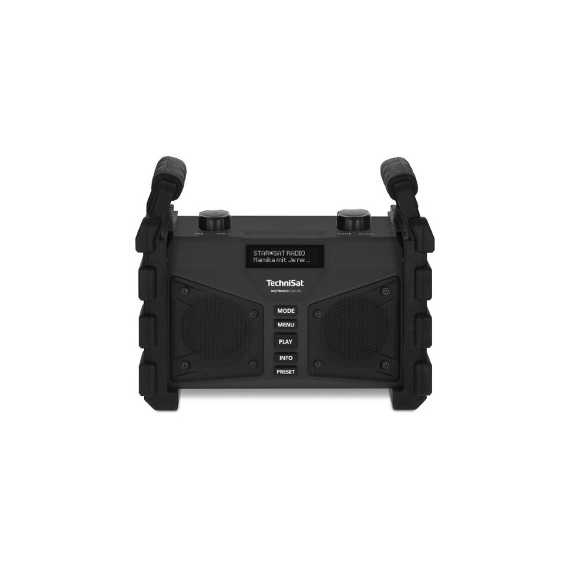 TechniSat DIGITRADIO 230 OD, Baustellenradio(schwarz, DAB, UKW, Bluetooth, Klinke, USB)