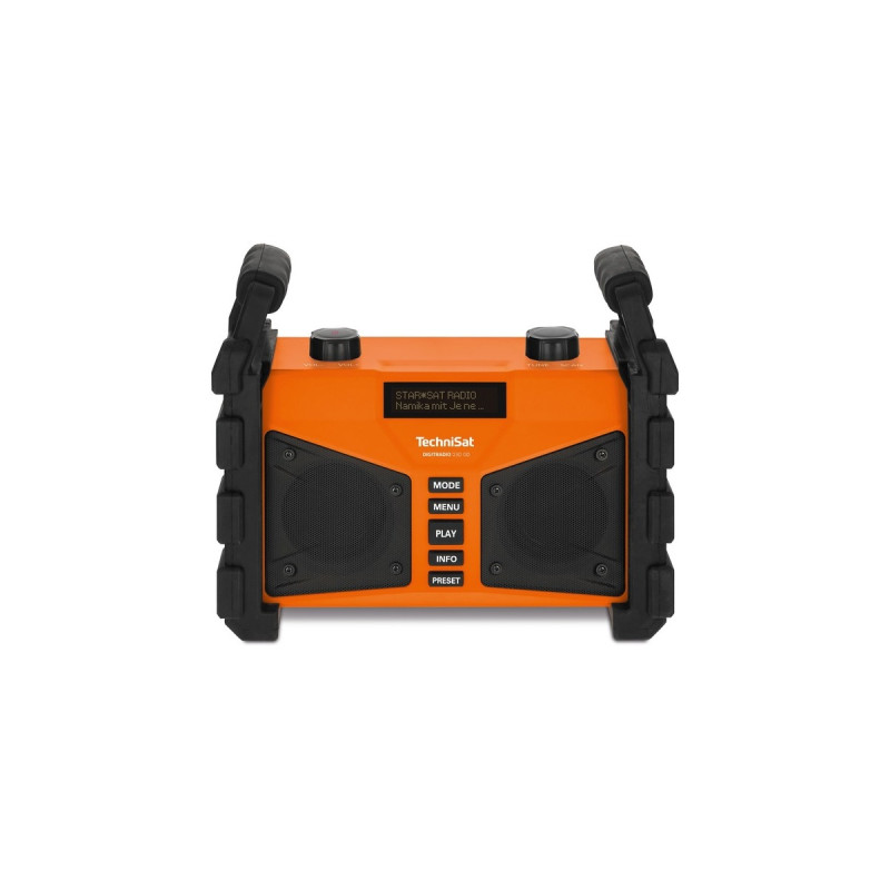 TechniSat DIGITRADIO 230 OD, Baustellenradio(orange/schwarz, Bluetooth, DAB+, UKW)