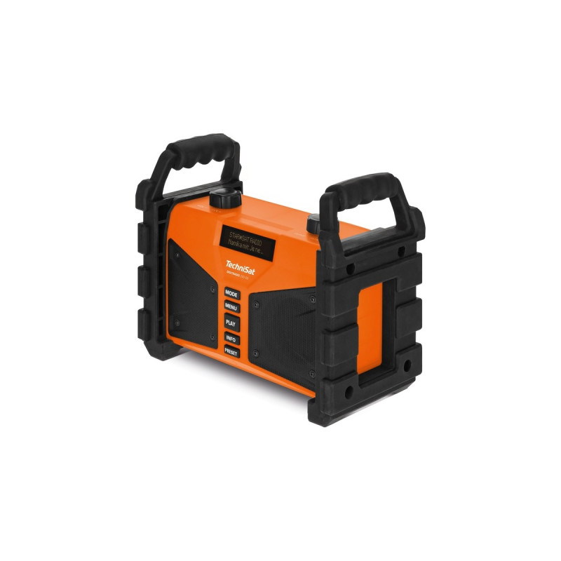 TechniSat DIGITRADIO 230 OD, Baustellenradio(orange/schwarz, Bluetooth, DAB+, UKW)