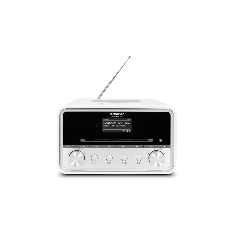 TechniSat DIGITRADIO 586, Internetradio(weiß/silber, WLAN, Bluetooth, CD)
