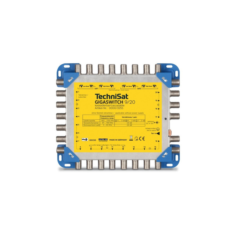 TechniSat GIGASWITCH 9/20, Multischalter(blau/gelb)