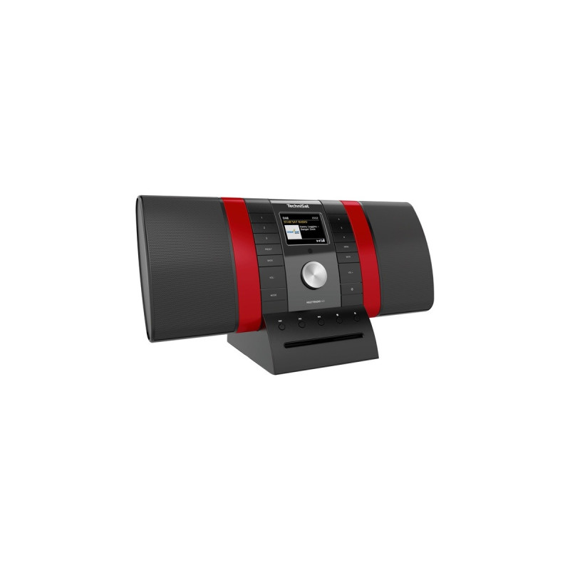TechniSat MULTYRADIO 4.0, Internetradio(schwarz/rot, WLAN, Bluetooth, CD, Alexa)