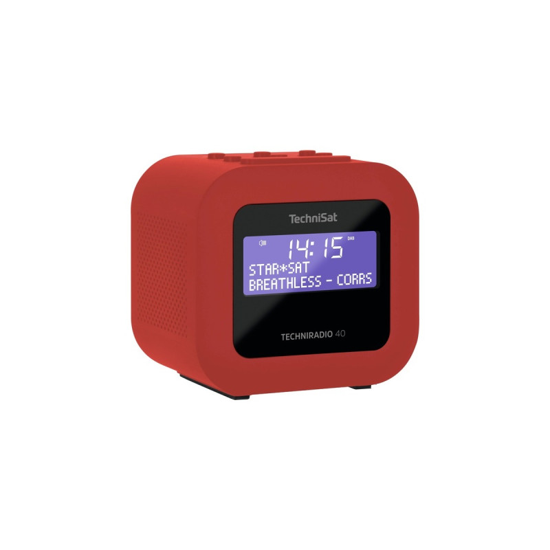 TechniSat TECHNIRADIO 40, Radiowecker(rot, UKW, DAB/DAB+, USB)