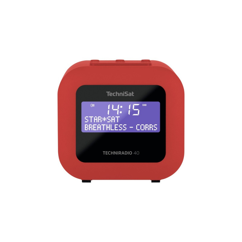 TechniSat TECHNIRADIO 40, Radiowecker(rot, UKW, DAB/DAB+, USB)