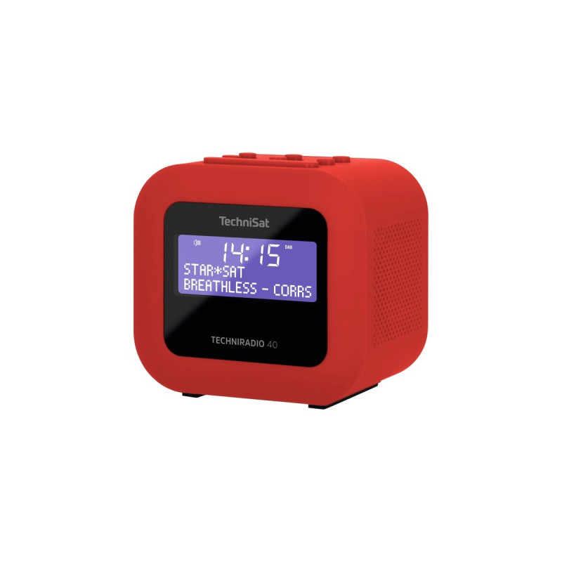 TechniSat TECHNIRADIO 40, Radiowecker(rot, UKW, DAB/DAB+, USB)