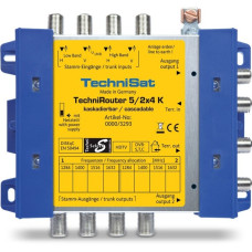 TechniSat TECHNIROUTER 5/2X4 G-R, Multischalter(gelb/blau, kaskadierbar)
