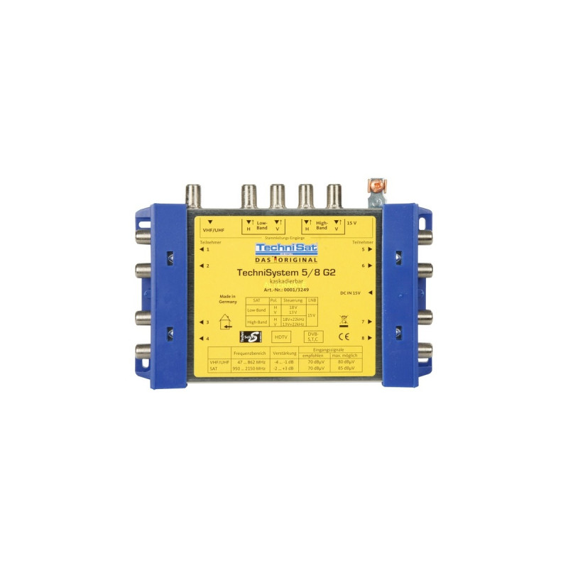 TechniSat TechniSystem 5/8 G2 DC-NT, Multischalter(blau)