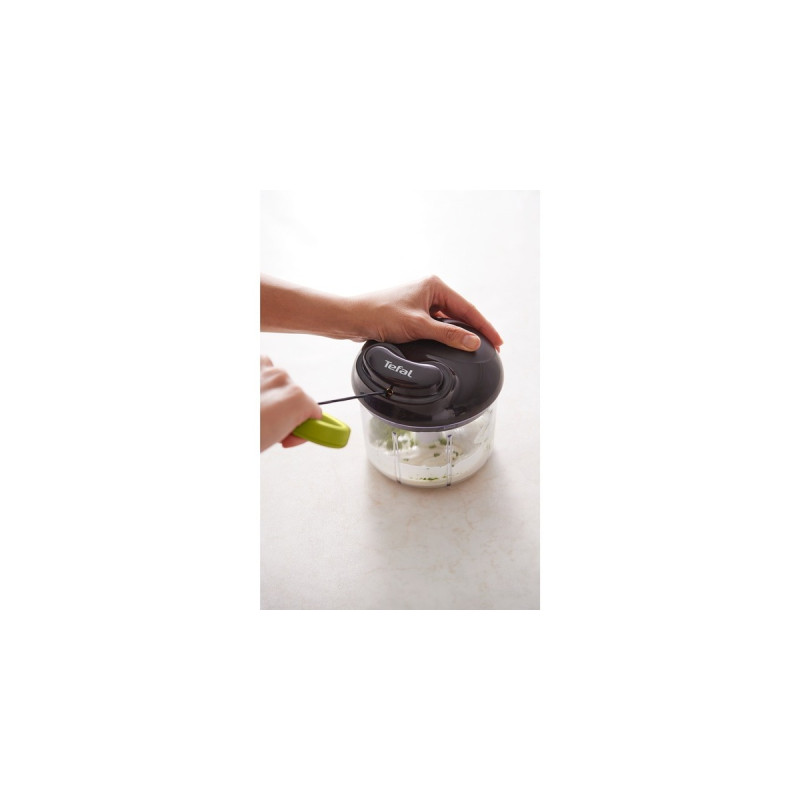 Tefal 5-Sekunden Zerkleinerer, Maxi-Kit mit 4 Klingen(schwarz/grün, manuell, 900ml)