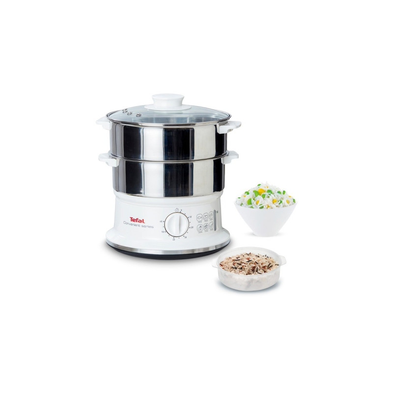 Tefal Convenient Series VC1451, Dampfgarer(edelstahl/weiß)