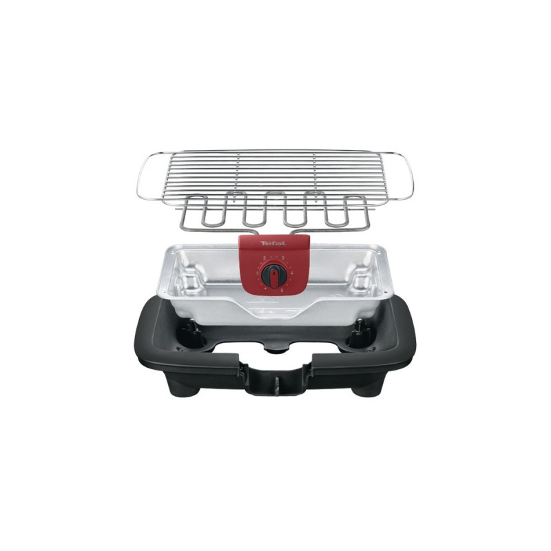 Tefal EasyGrill Red BG90E5, Elektrogrill(schwarz/rot, 2.300 Watt)