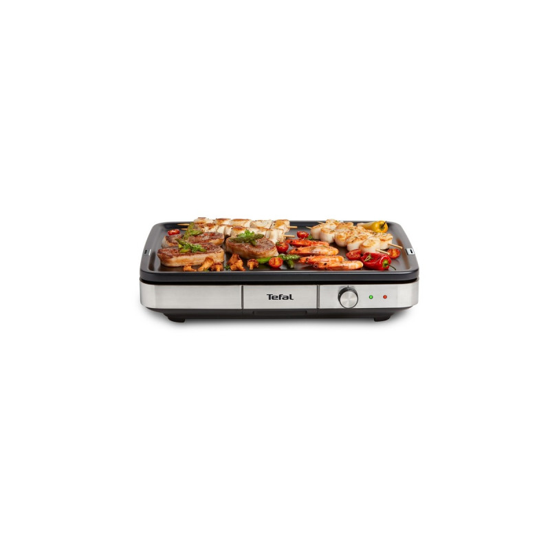 Tefal Elektrogrill Maxi Plancha CB690(schwarz/edelstahl, 2.300 Watt)