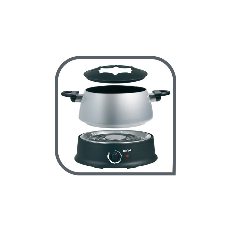 Tefal Fondue EF 3000.10(schwarz/silber, Retail)